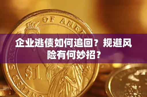 北京企业逃债如何追回？规避风险有何妙招？