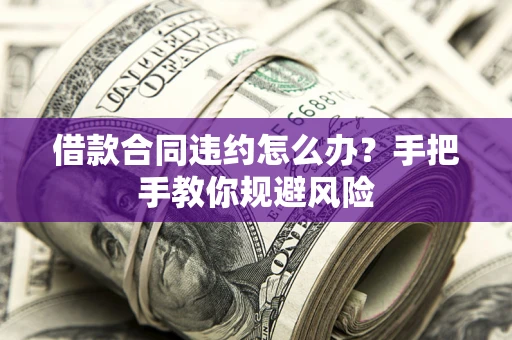 北京借款合同违约怎么办？手把手教你规避风险