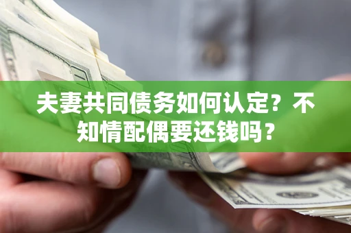 北京夫妻共同债务如何认定？不知情配偶要还钱吗？