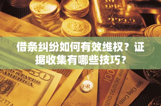 北京借条纠纷如何有效维权？证据收集有哪些技巧？