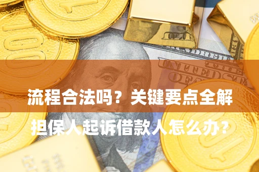 北京

担保人起诉借款人怎么办？流程合法吗？关键要点全解析