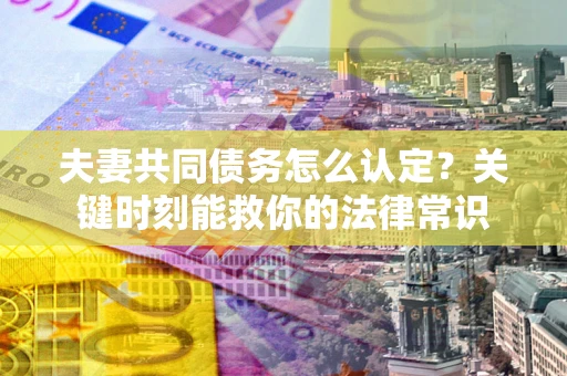 北京夫妻共同债务怎么认定？关键时刻能救你的法律常识