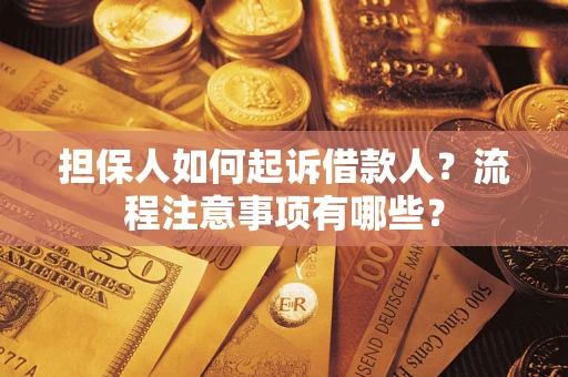 北京担保人如何起诉借款人？流程注意事项有哪些？